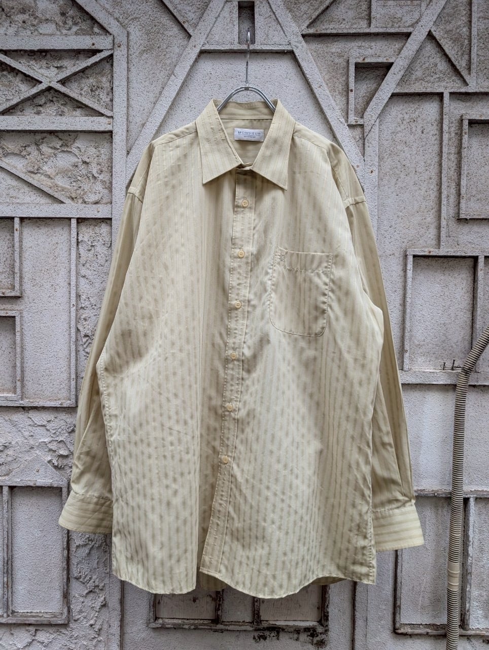 "MONSIEUR BY GIVENCHY" shadow stripe shirt