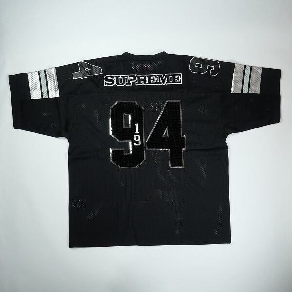 シュプリームフットボールジャージ Size【L】 SUPREME シュプリーム 25FW Sequin Football Jersey Black