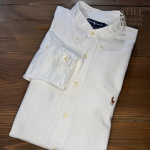 1990's～  POLO by Ralph Lauren LONG SLEEVE COTTON B.D. SHIRT "YARMOUTH" 【サイズ表記 17-33】 / 1990年代～  ポロ ラルフローレン 長袖 コットン シャツ "ヤーマス"