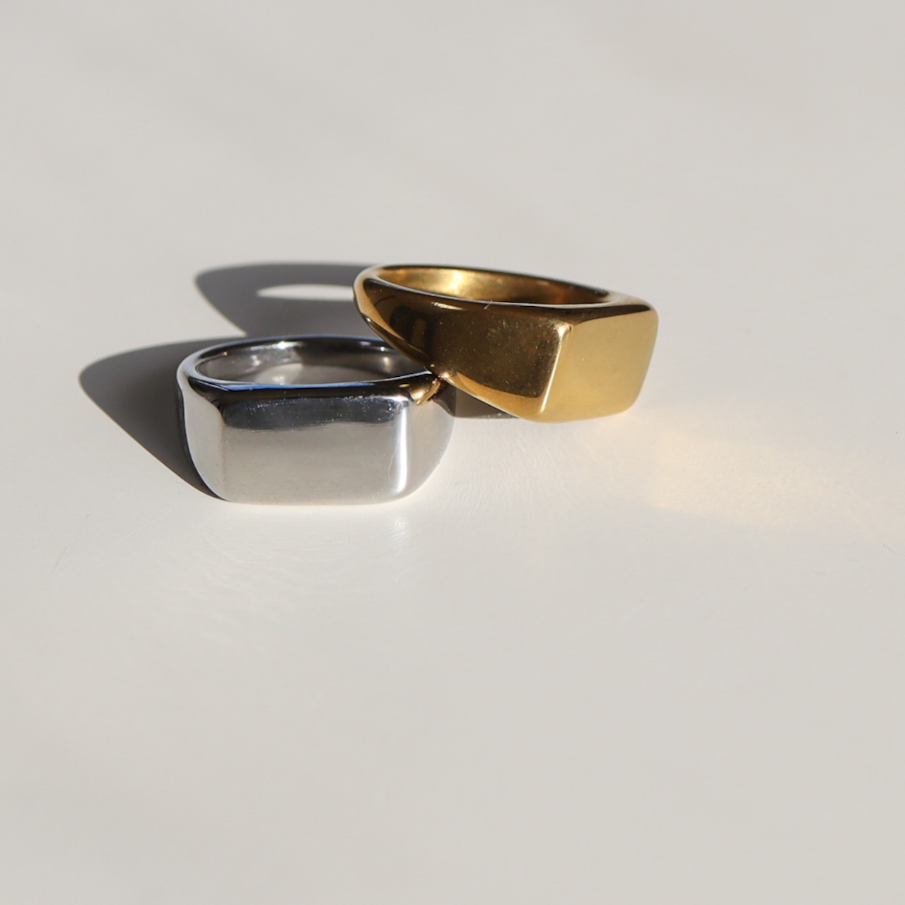 1/16(金)21時新作発売*stainless block ring