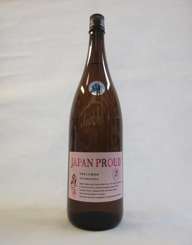 【酒門】瀧自慢 純米 JAPAN PROUD  ～spring～生  1.8L