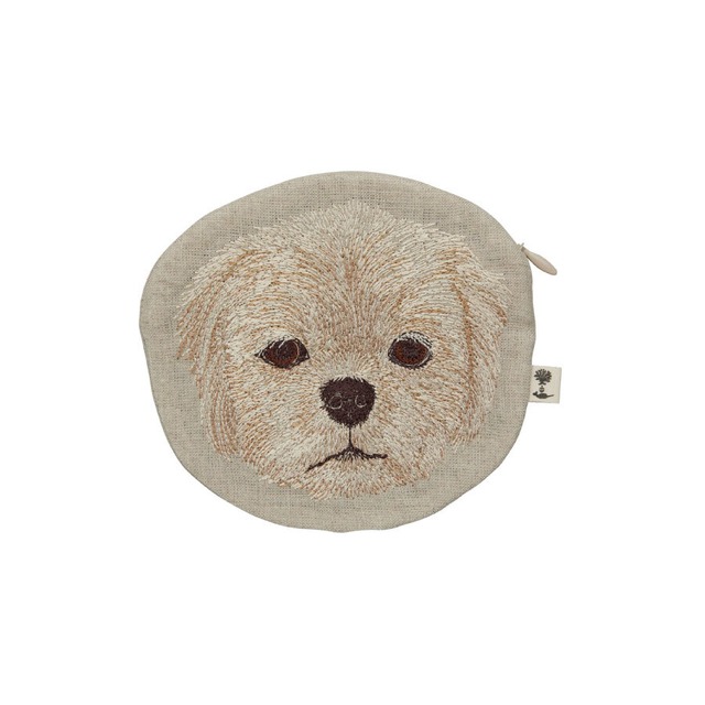 【3営業日以内に発送】CORAL&TUSK [Shih Tzu Dog Pouch] シーズー犬モチーフ刺繍 ミニポーチ (コーラル・アンド・タスク)