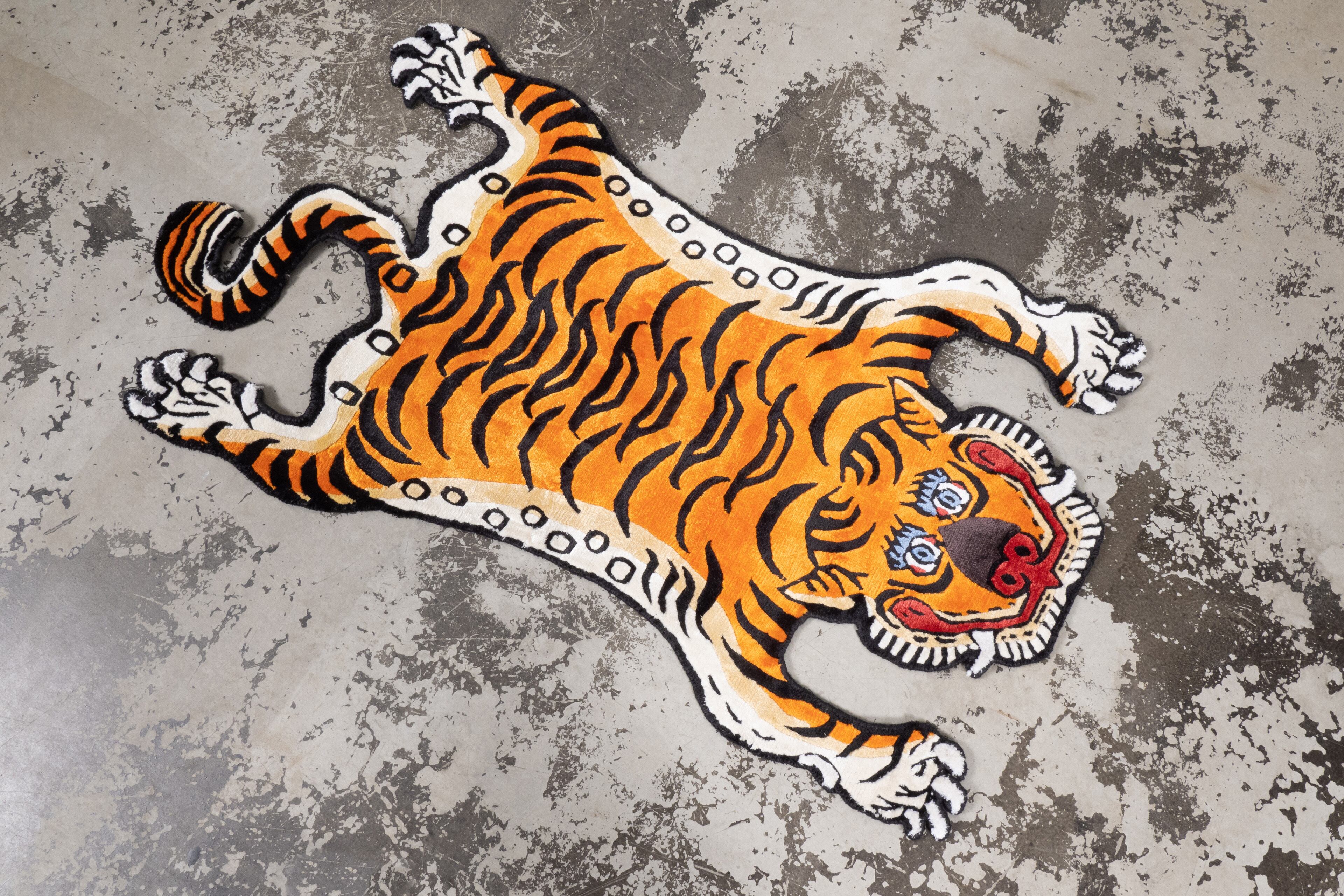 Tibetan Tiger Rug 《Sサイズ•シルク049》チベタンタイガーラグ
