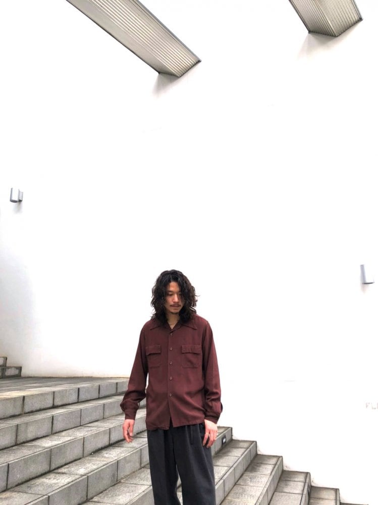 Vintage Rayon Gabardine Shirt [1940s] [Don Fuan] Vintage Rayon