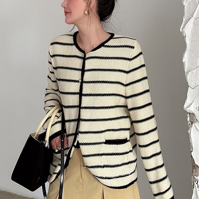 ボーダーラインカーディガン