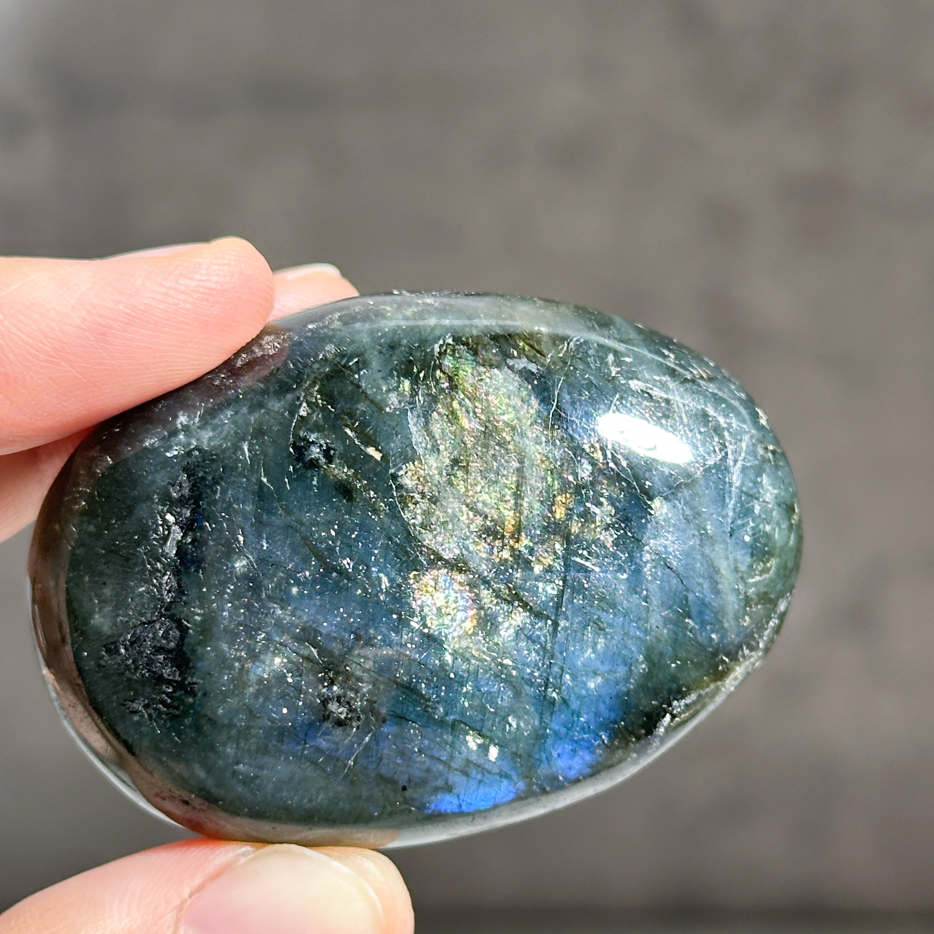 ラブラドライト パームストーン 24◇ Labradorite ◇天然石・鉱物