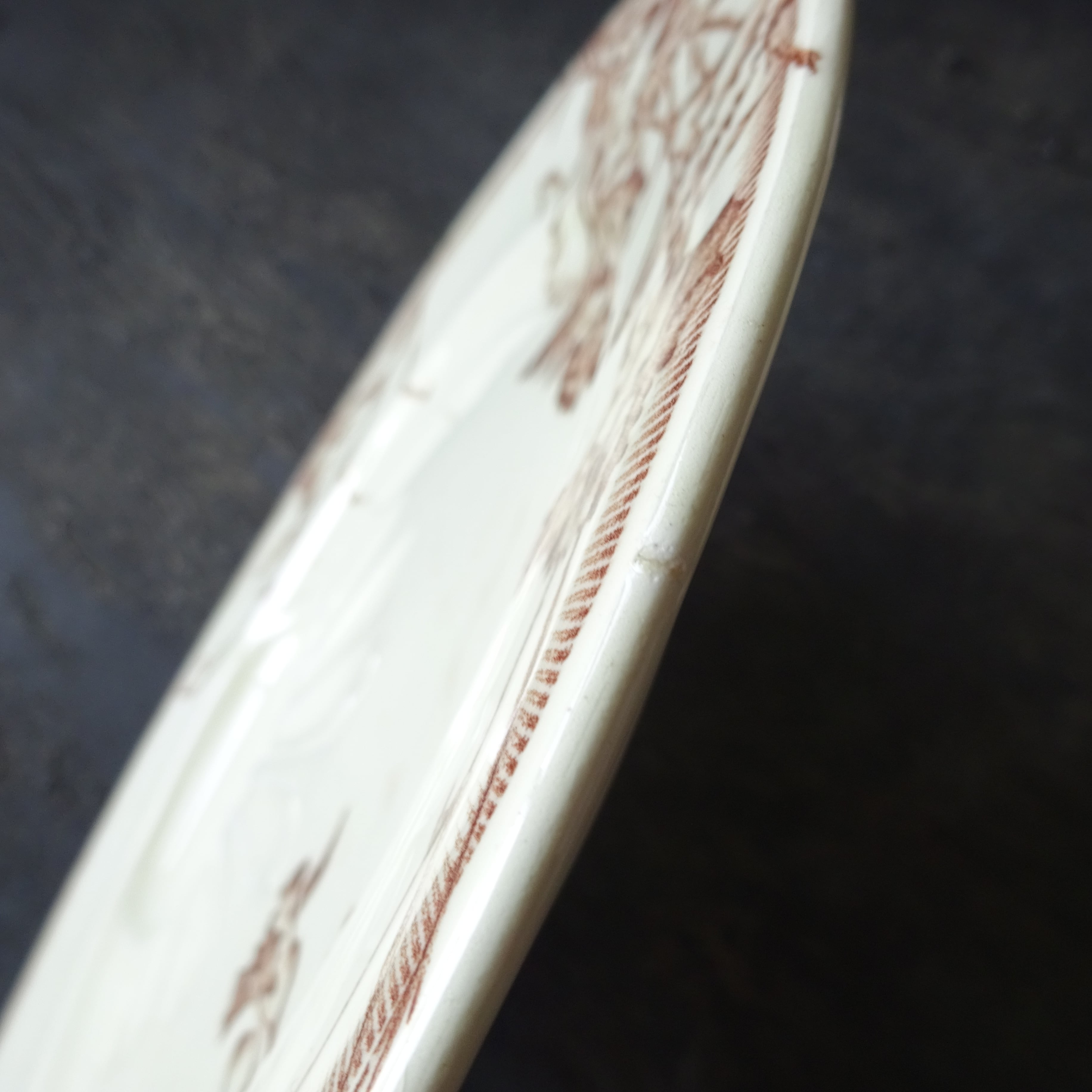 J. V et Cie Bordeaux  modèle《Sce Chevreuse》assiette à asperges・artichaut (B)