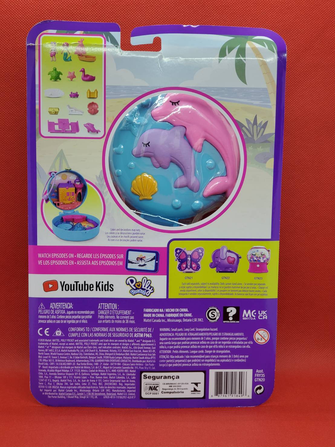 Pollypocket Big Pocket World Dolphin Beach