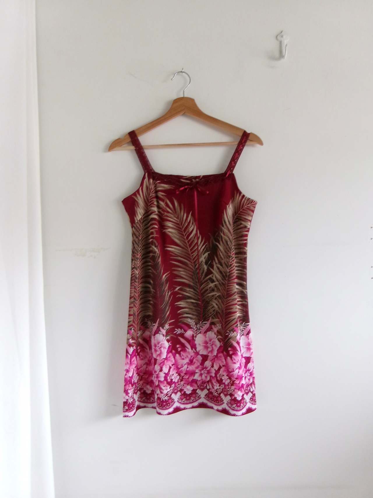 Botanical pattern camisole mini dress | ボタニカル柄キャミソールミニワンピ