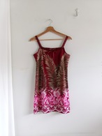 Botanical pattern camisole mini dress | ボタニカル柄キャミソールミニワンピ