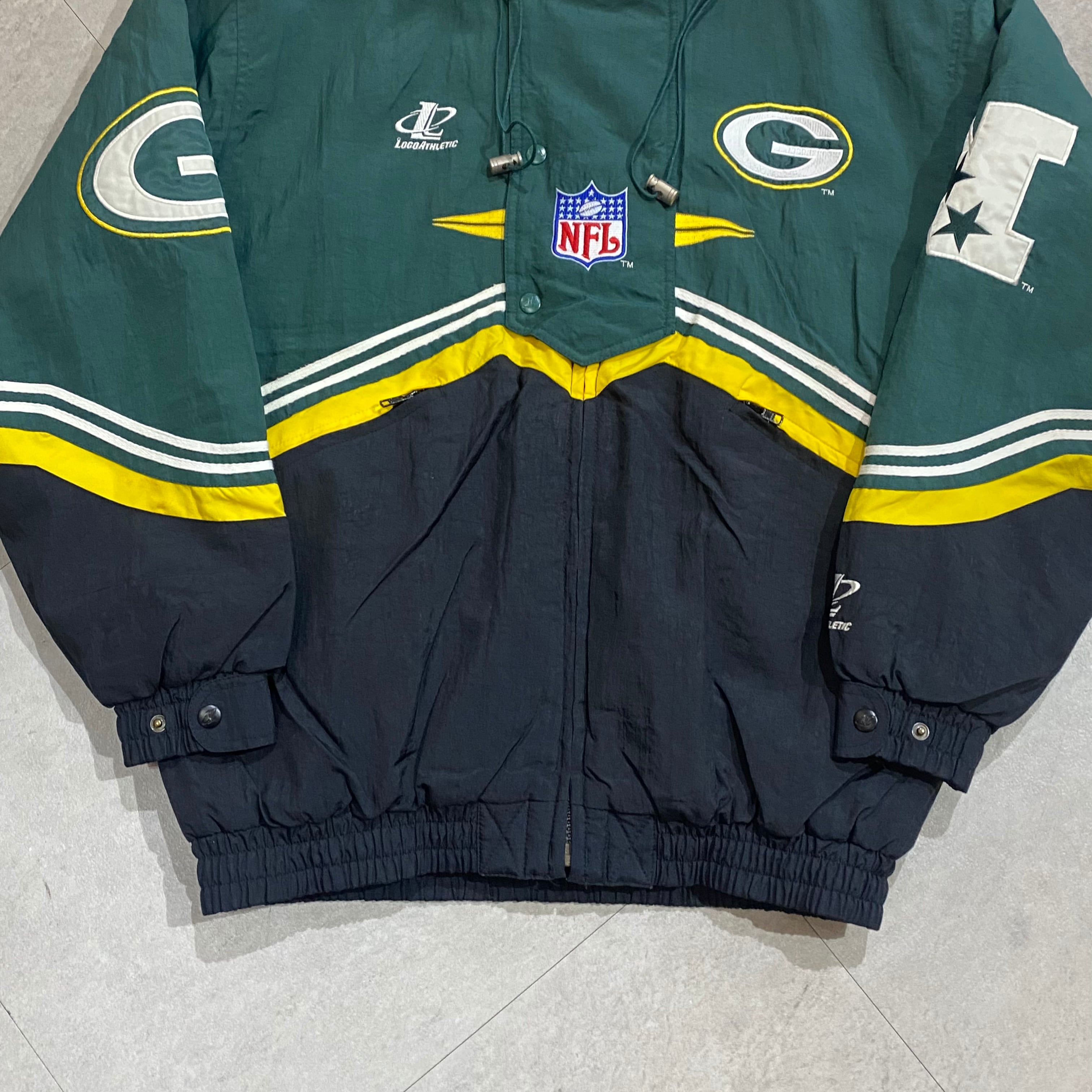 size：M【 PACKERS 】PROLINE パッカーズ NFL 中綿ナイロンジャケット