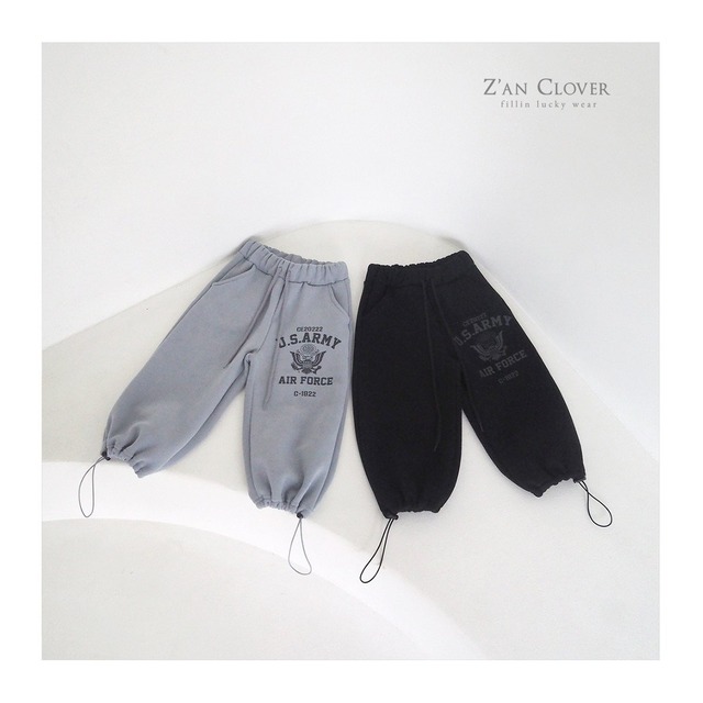 【取寄】z'an clover｜army training pants(double fleece-lined)｜アーミートレーニングパンツ（両面起毛）｜3-19｜kids&junior