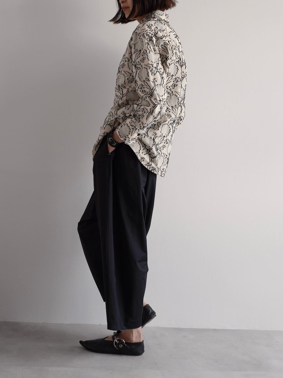 JIL SANDER JACQUARD FLORAL SHIRT | dear closet