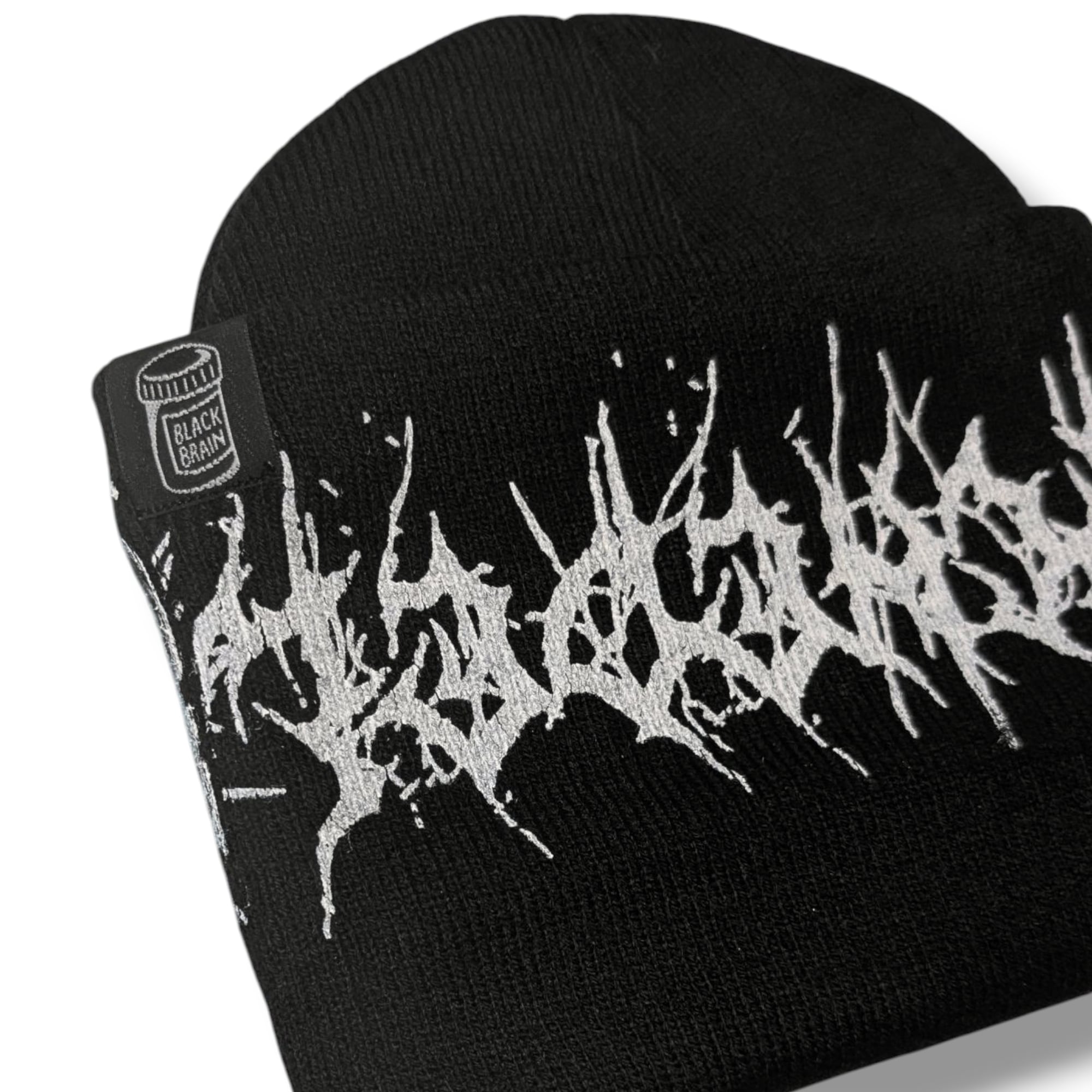 Brains Psychedelia Beanie | BLACK BRAIN