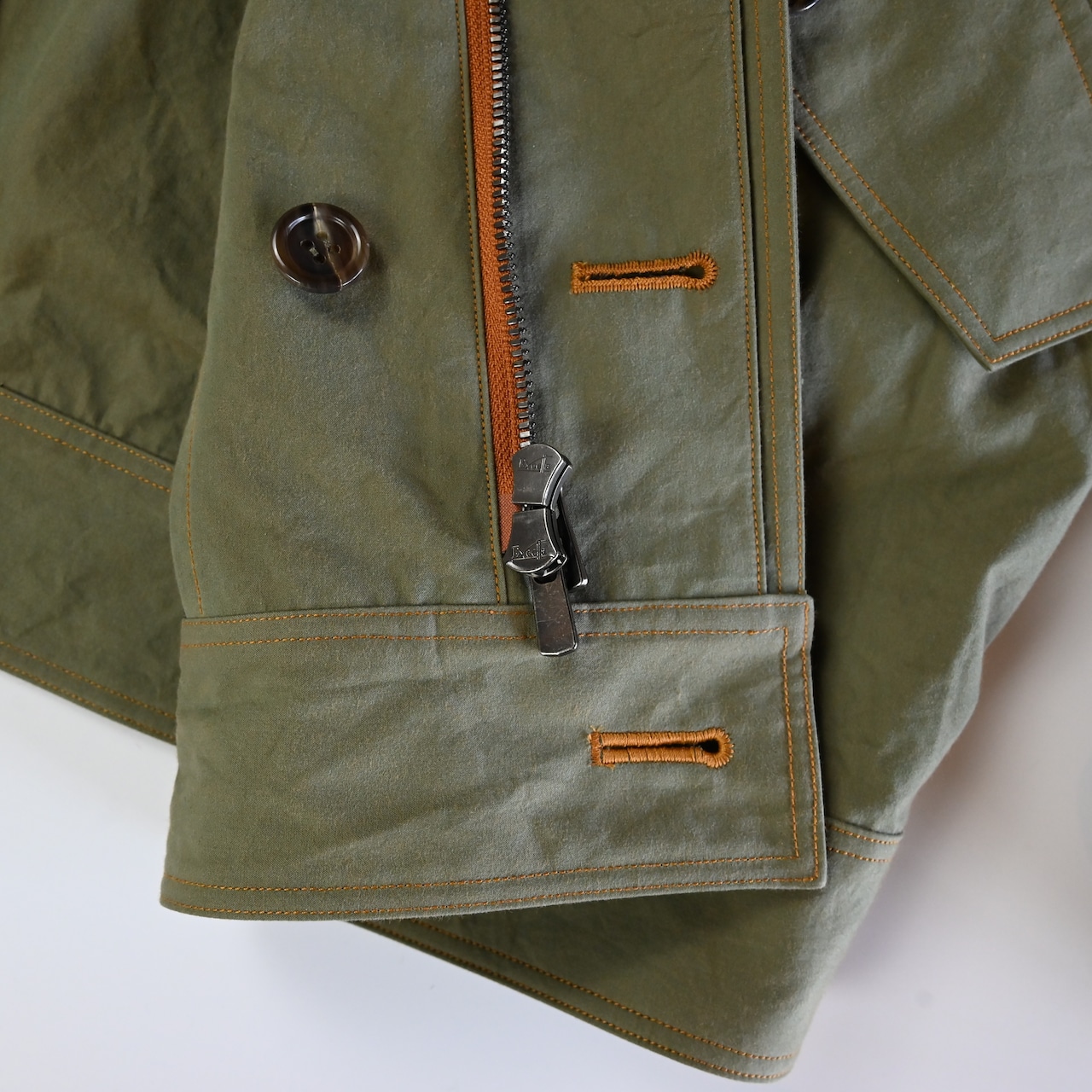 山内 / 超高密度シールドコットンクロス・セミダブルジップジャケット