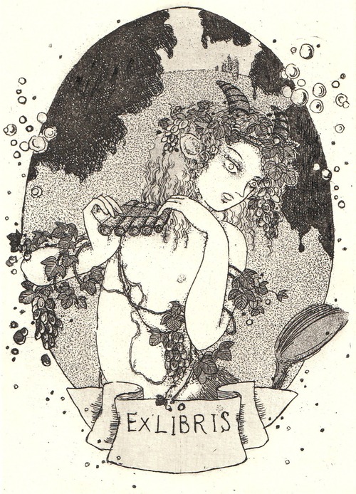 銅版画シート「丘の麓」：森野有子