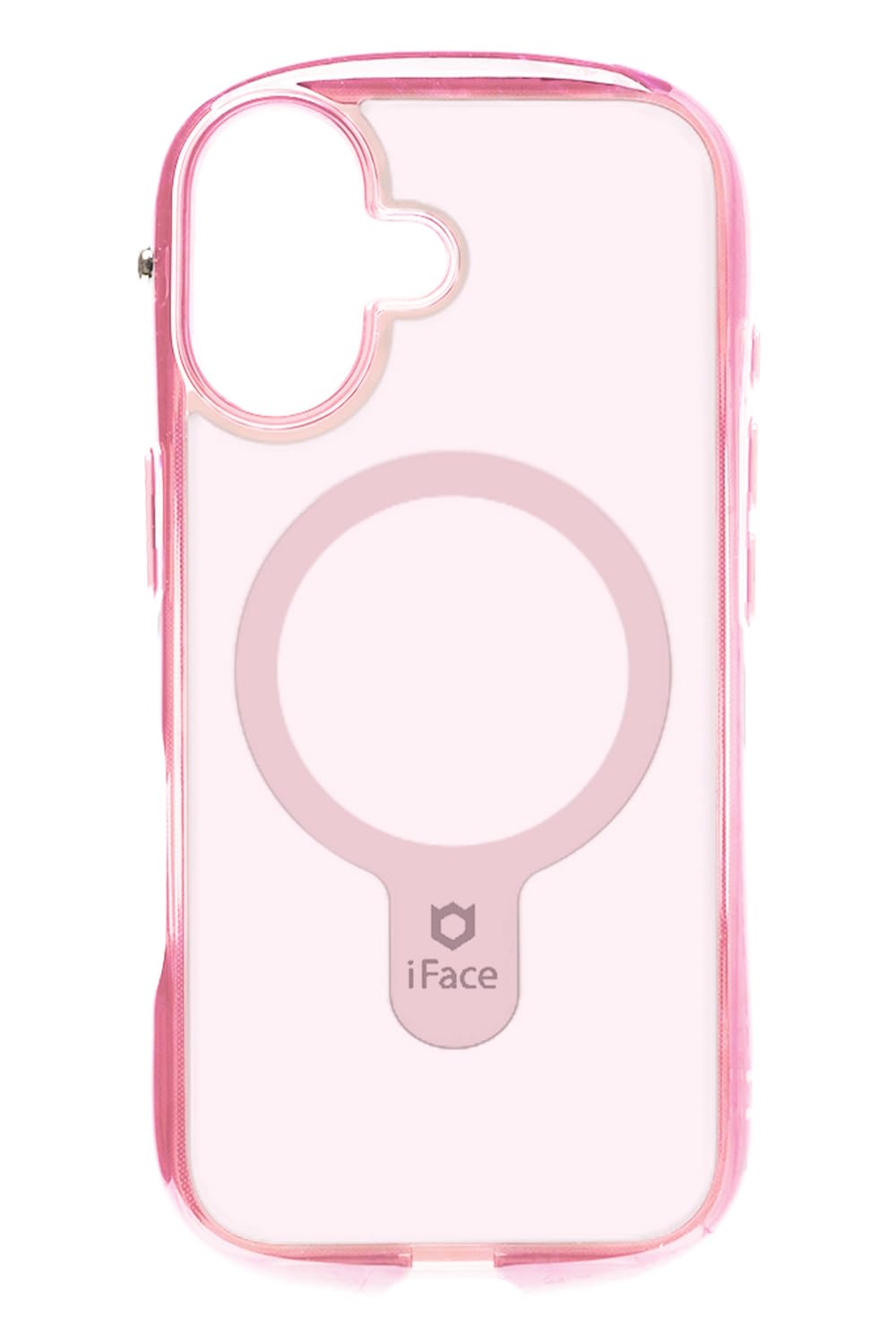 iFace MagSafe 対応 Look in Clear Hybrid iPhone 17 ケース MagSynq(ピンク/フロスト)