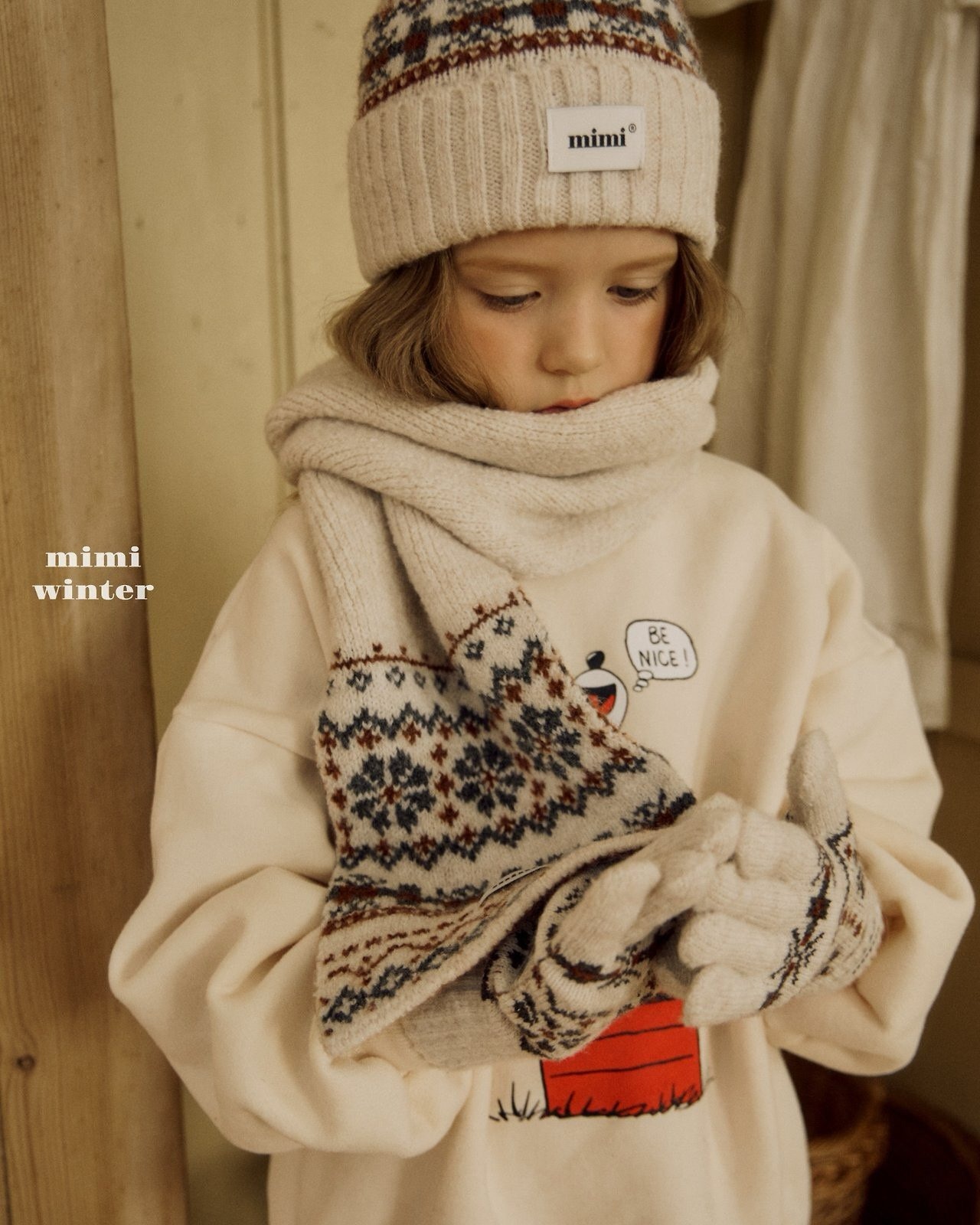 BYMIMI［取寄］jacquard muffler 26winter