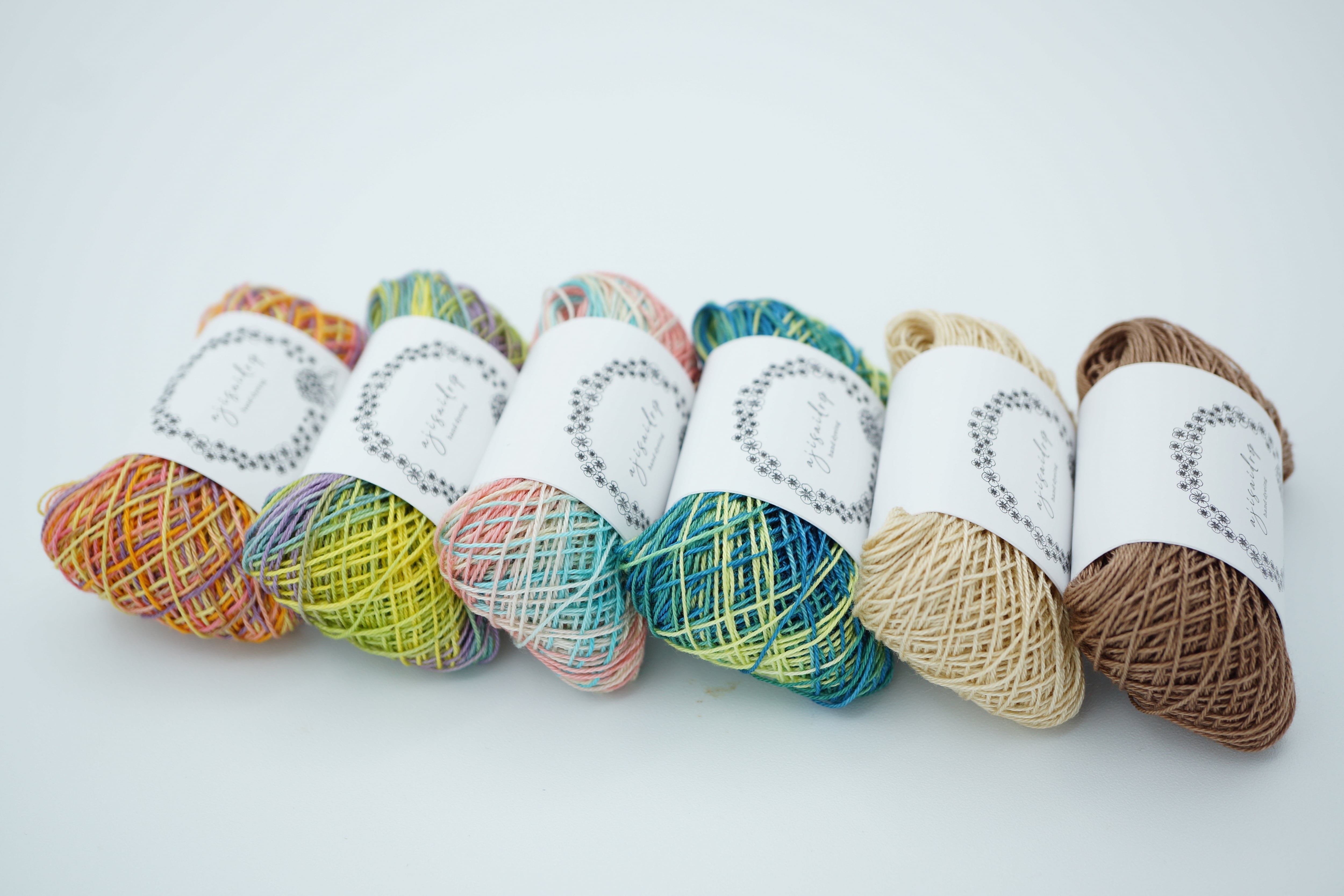 手染め糸-hand dyeing threads- | ajisaidrop