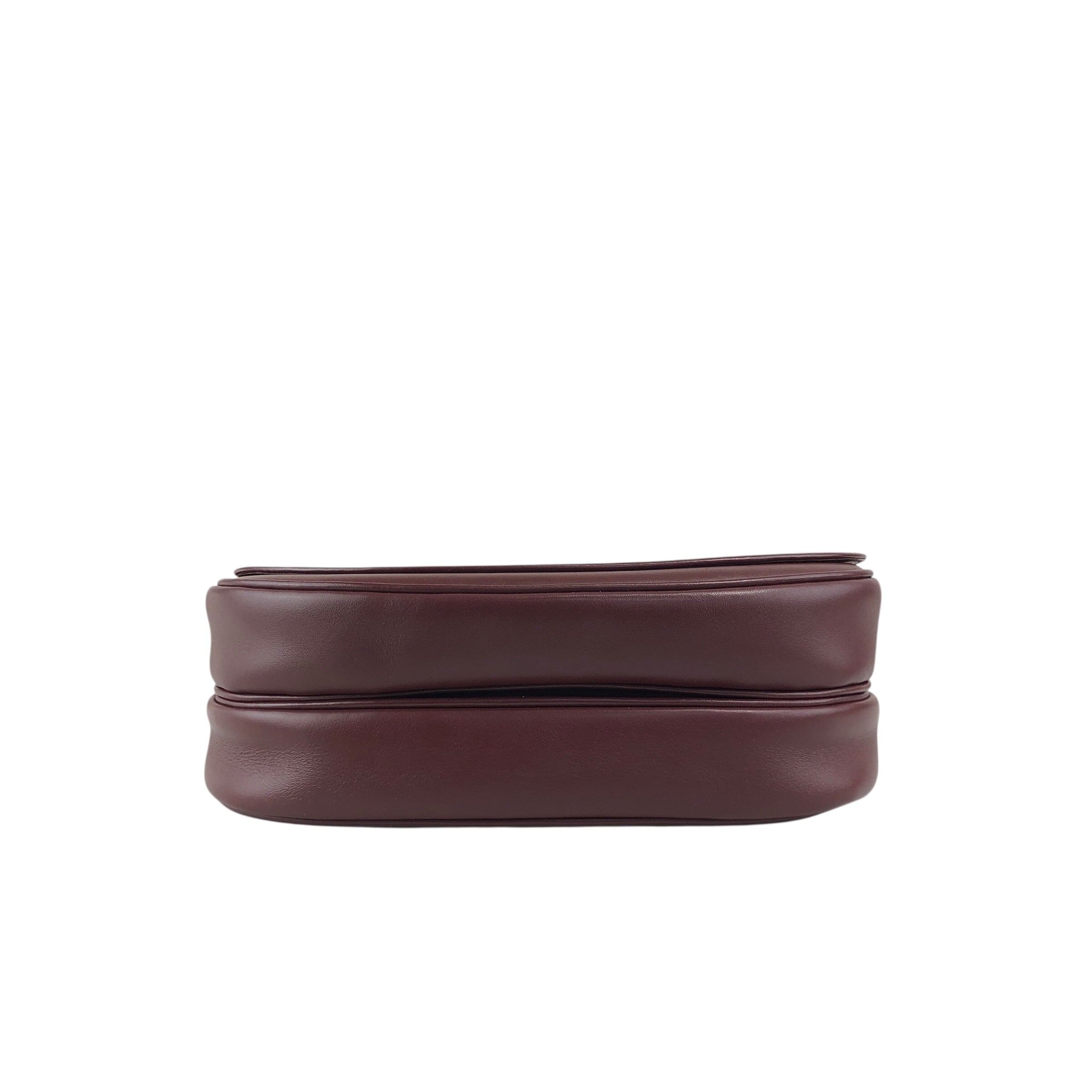 Cartier カルティエ マストライン ショルダーバッグ ボルドー レザー