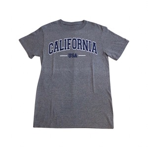 "CALFORNIA" print gray T-shirts