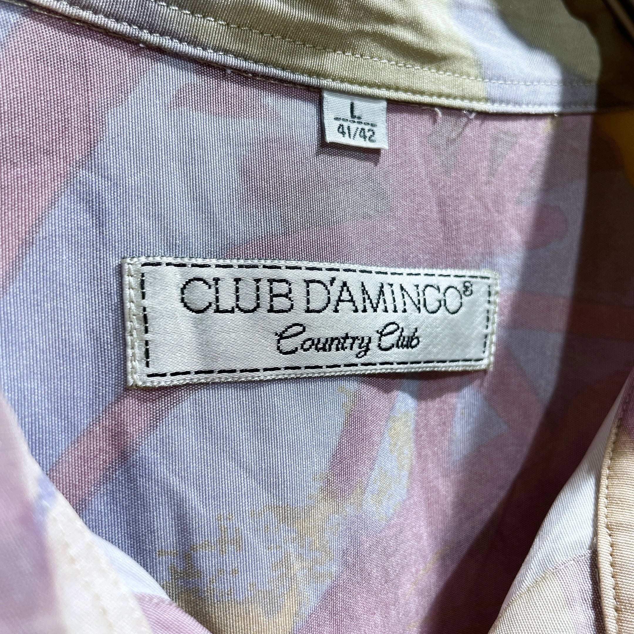 1990s Water color painting Design vintage Drape loose SS shirt