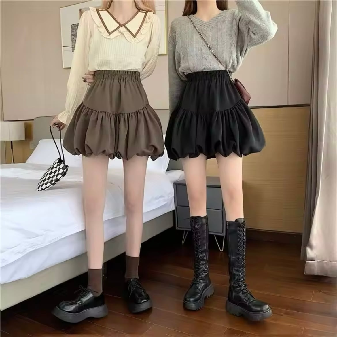 ガーリーバルーンミニスカート