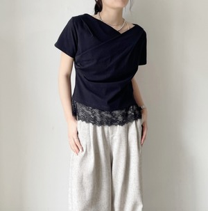 ナンバーミーTOKYO"OFF SHOULDER TEE" BLACK