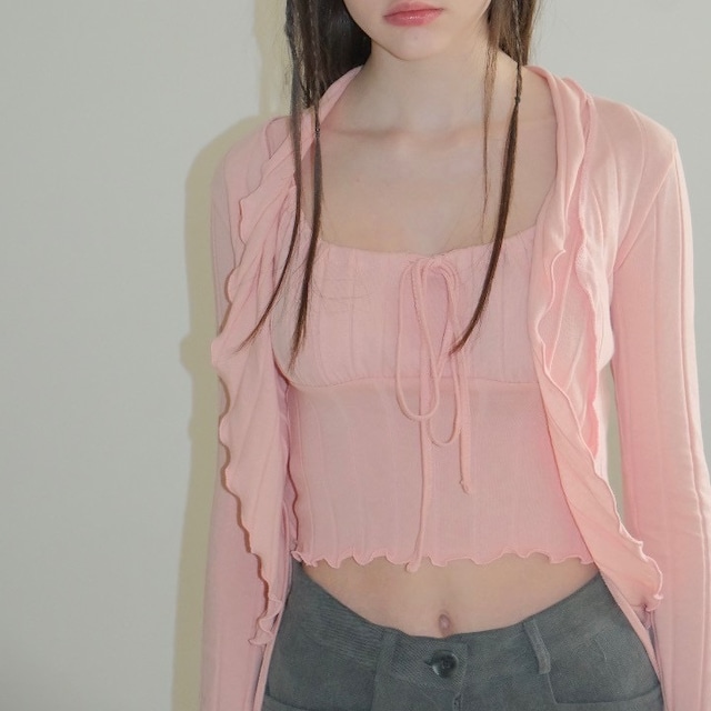 Design Mellow Cardigan + Camisole <2colors>