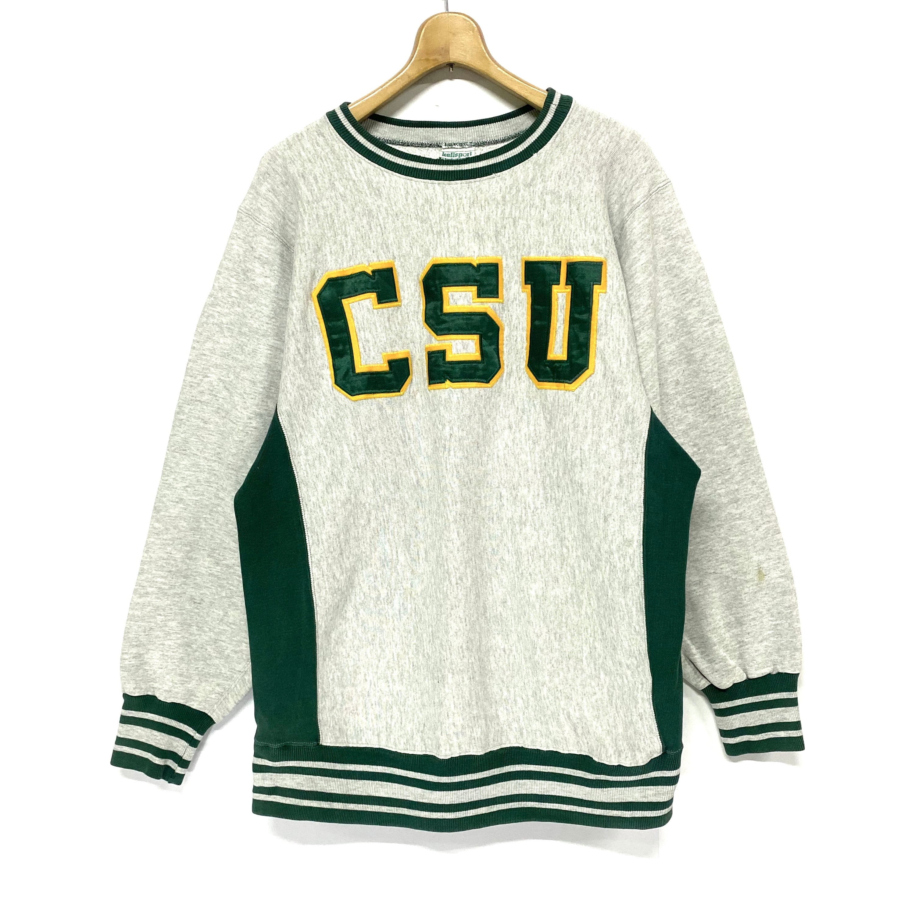 USA製 kellsport ケルスポーツ CSU カレッジ ワッペン スウェット 