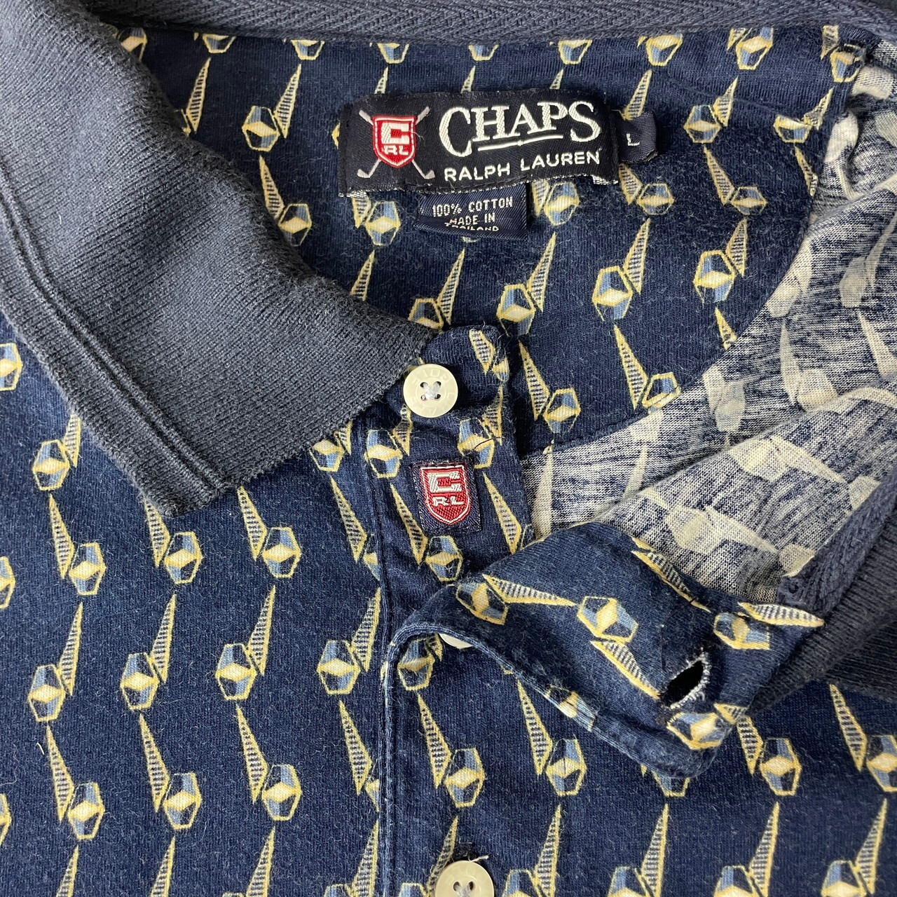 90年代 CHAPS Ralph Lauren チャップス ラルフローレン ゴルフ 総柄 