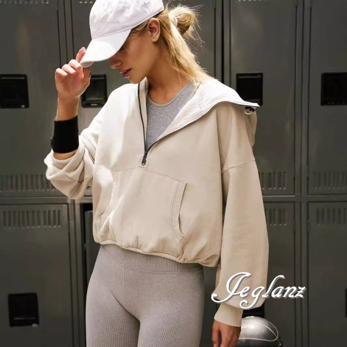 6色 スウェット ハーフジップ フーディ カジュアル ユニセックス (MA639)σ,ς*