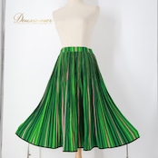 フォークダンス 衣装 スカート グリーン系 ナロッドニー NARODNI 緑 ストライプ柄 プリーツ 黒 白 赤 ボーダー 鮮やか チロリアン チロルスカート カントリー 柔らかい生地 ブラック系 レッド系 ホワイト系