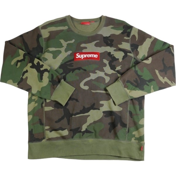 Supreme 15aw box logo crewneck camo