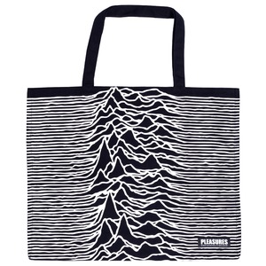 【PLEASURES/プレジャーズ×JOY DIVISION/ジョイ・ディヴィジョン】WILDNERESS TOTE BAG トートバッグ / BLK