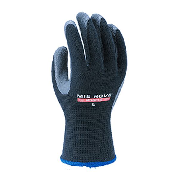 マッスル 10双 S M L LL mci 軽作業用ゴム背抜き手袋 吸汗性と優しい肌触り 荷役運搬作業 園芸用 日曜大工用 天然ゴム 作業用手袋 ミエローブ