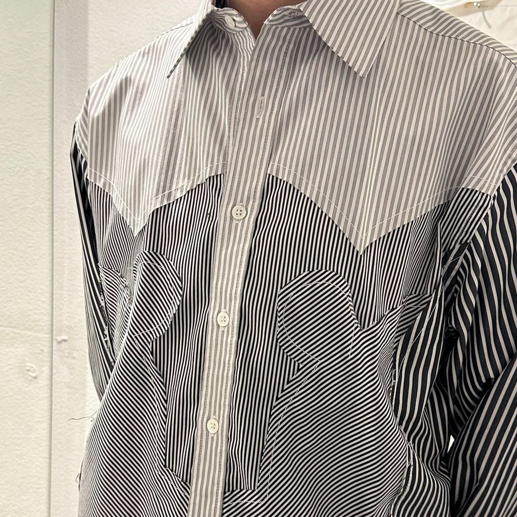 Maison Margiela メゾンマルジェラ 24SS Yoke Stripe Shirt 長袖シャツ