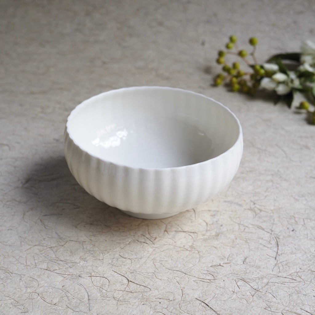 色原 昌希/白磁 リンカbowl
