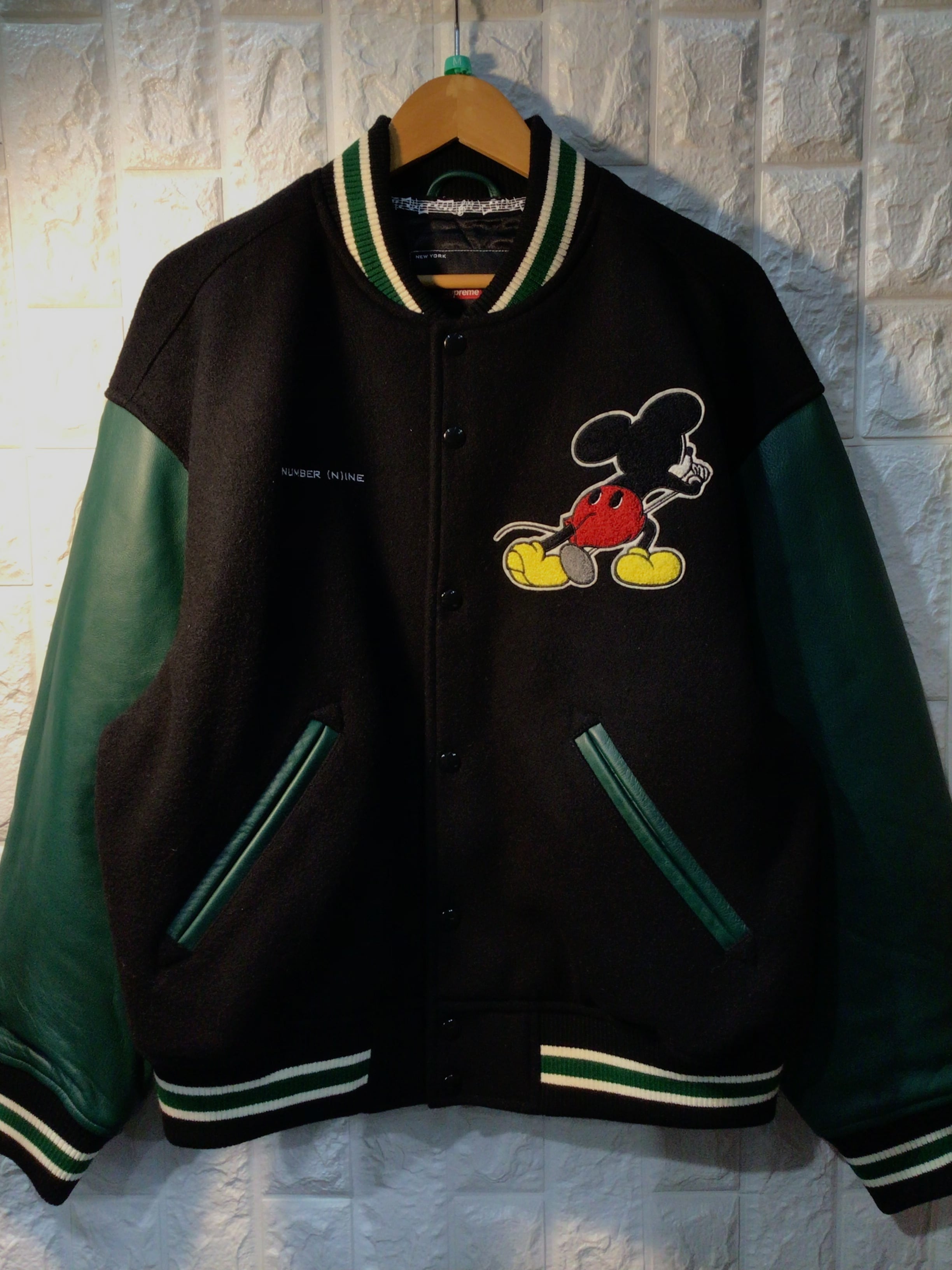 Supreme × NUMBER(N)INE Mickey Mouse Varsity Jacket | Pay ID