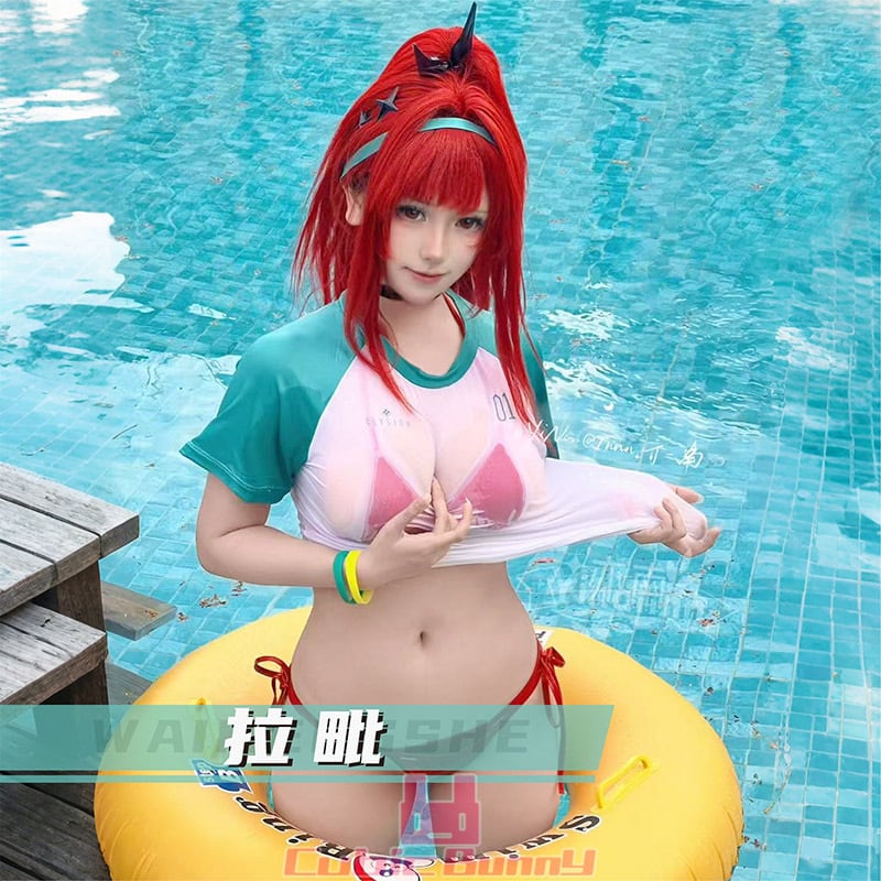 歪萌舎 勝利の女神NIKKE ニケ ラピ レッドフード 水着 コスプレ 衣装 N○KKE ラピ レッドフード 水着（歪萌舍 | CubicBunny