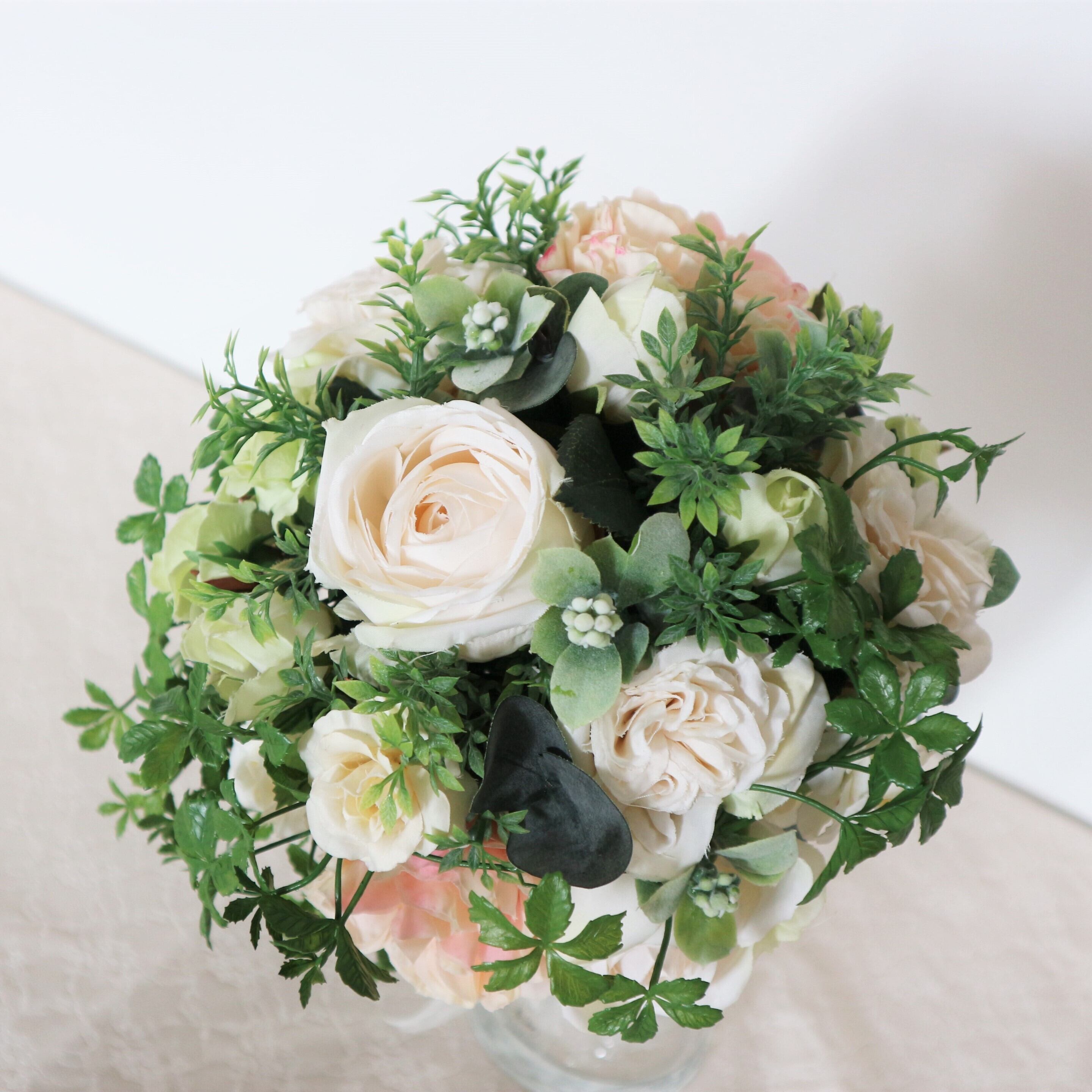 ローズとシュガーバインのブーケ＆ブートニアset | Luna et Lily