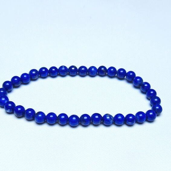 ラピスラズリ ブレスレット 5mm 一点物 メール便可 [M便 1/10] 111-48419