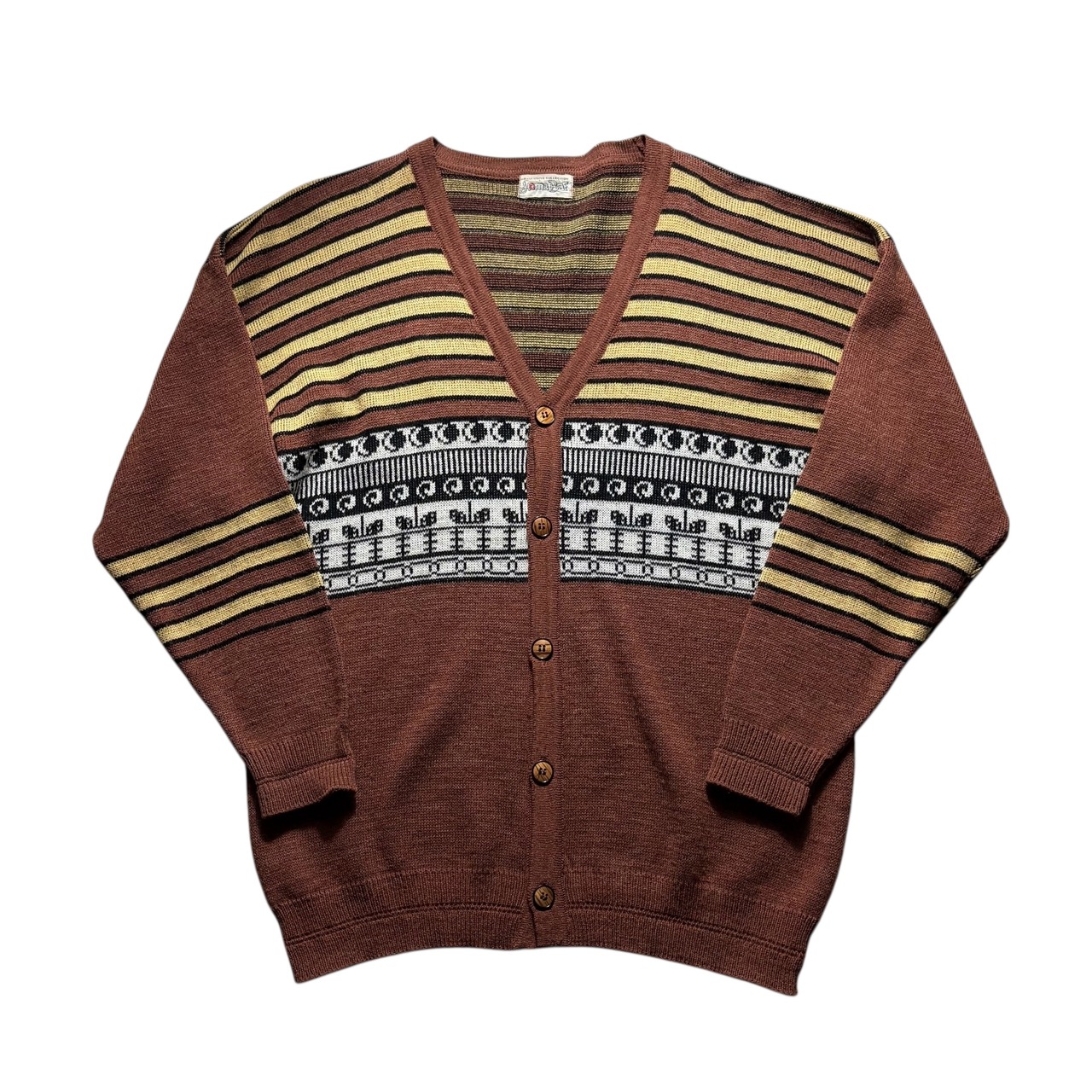 vintage 1970’s border cardigan