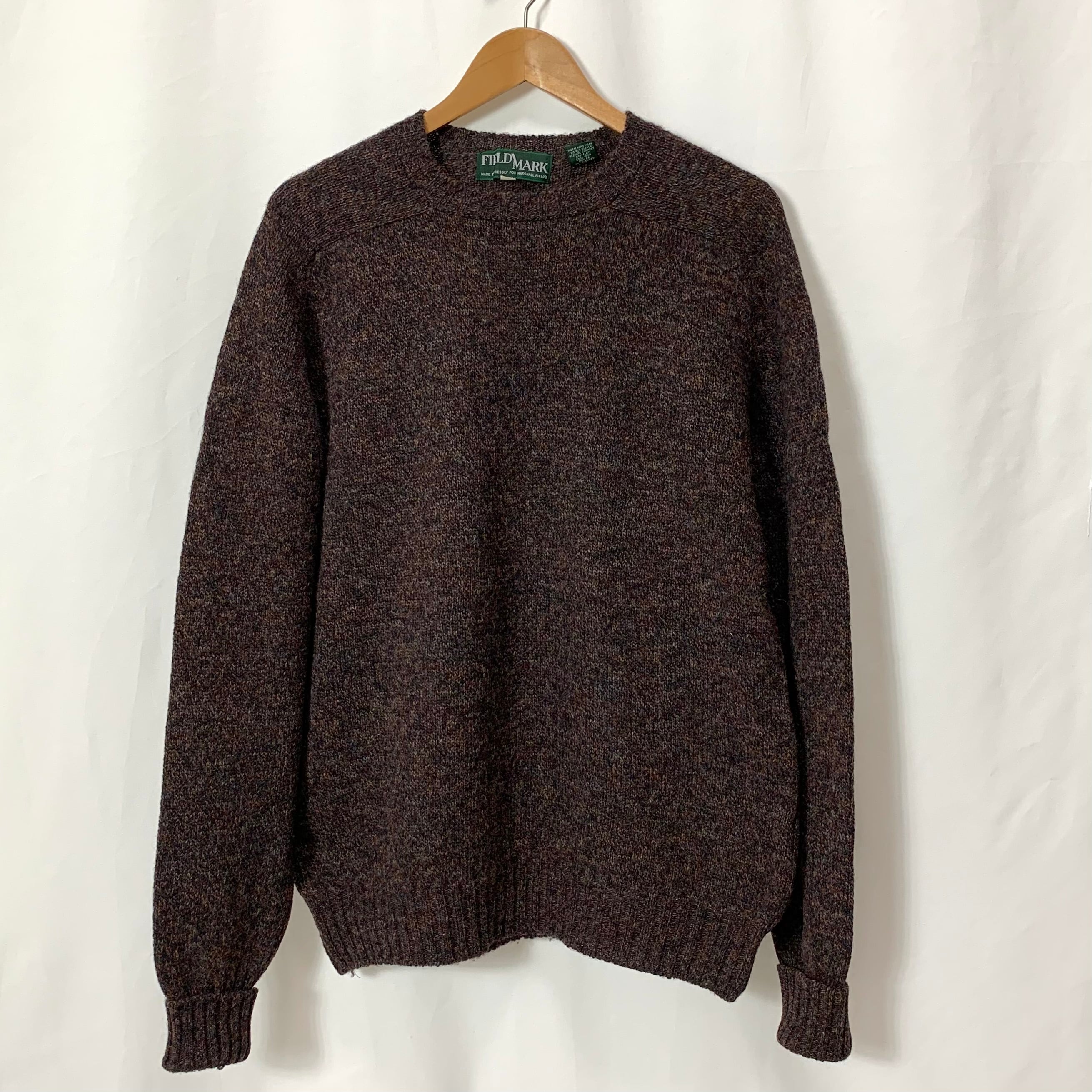 vintage old 90s Melange Wool Knit Melange Wool Sweater FIELD MARK