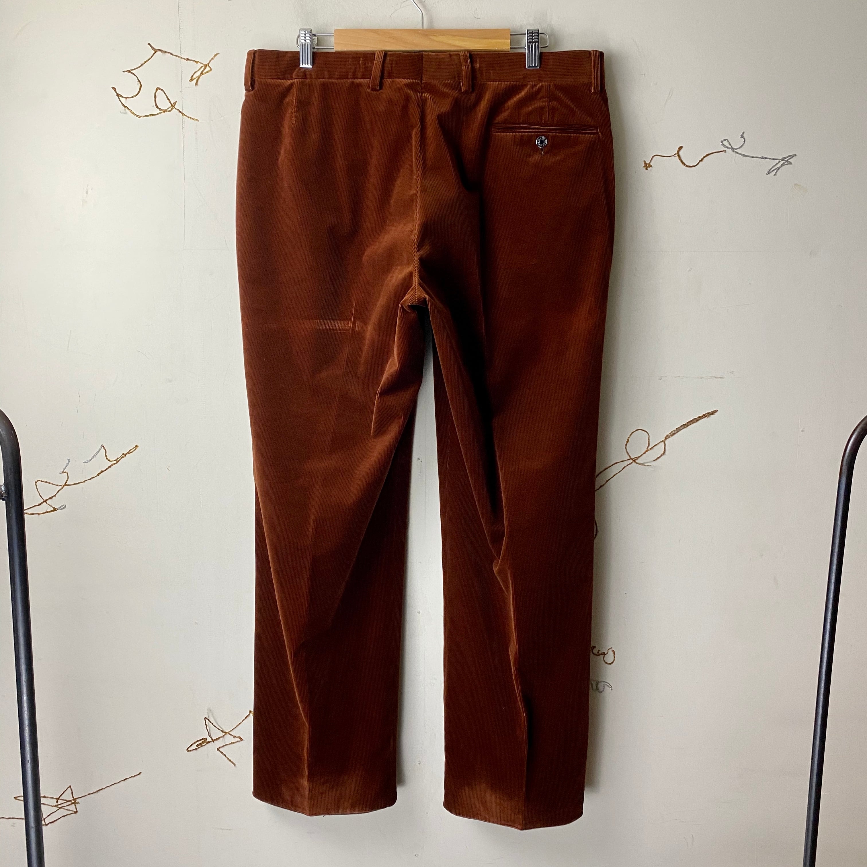 HERMES brick color corduroy pants | NOIR ONLINE HERMES brick color corduroy pants | NOIR ONLINE