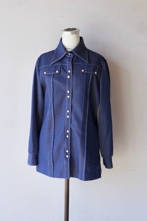 dot polyester shirt