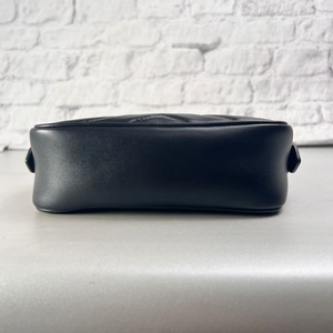 GUCCI グッチ GGマーモント レザー ショルダーバッグ 黒 A-13078
