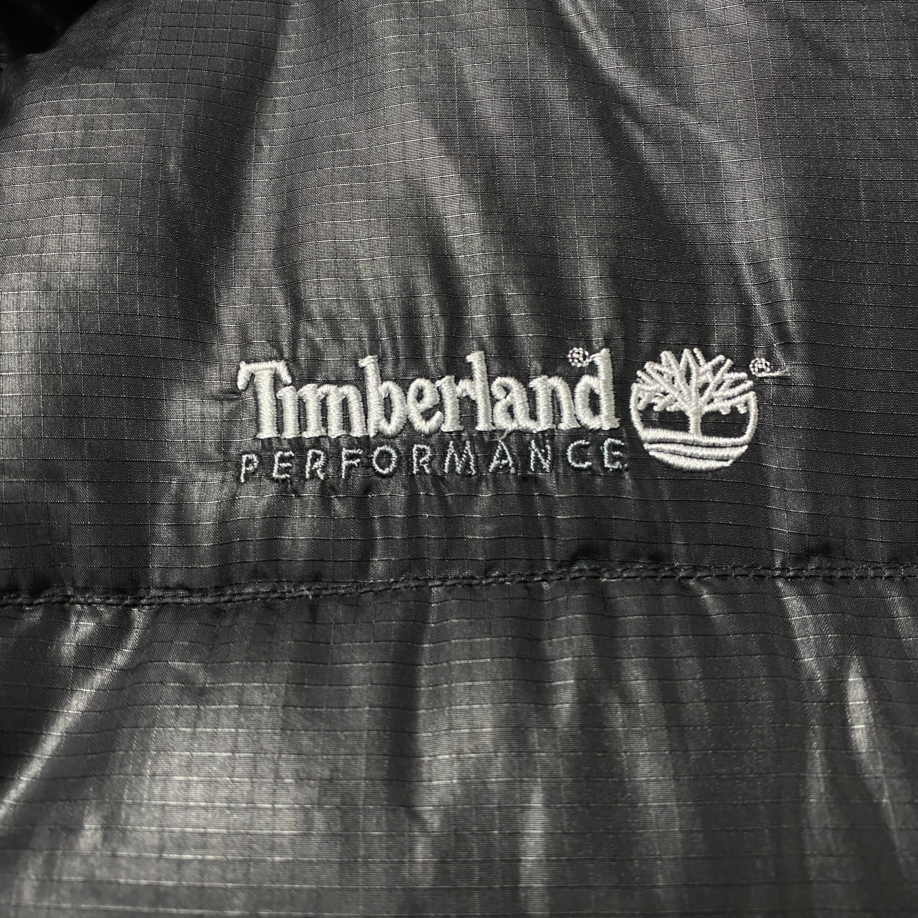 90's Timberland ティンバーランド 刺繍ワンポイント ブラック 黒
