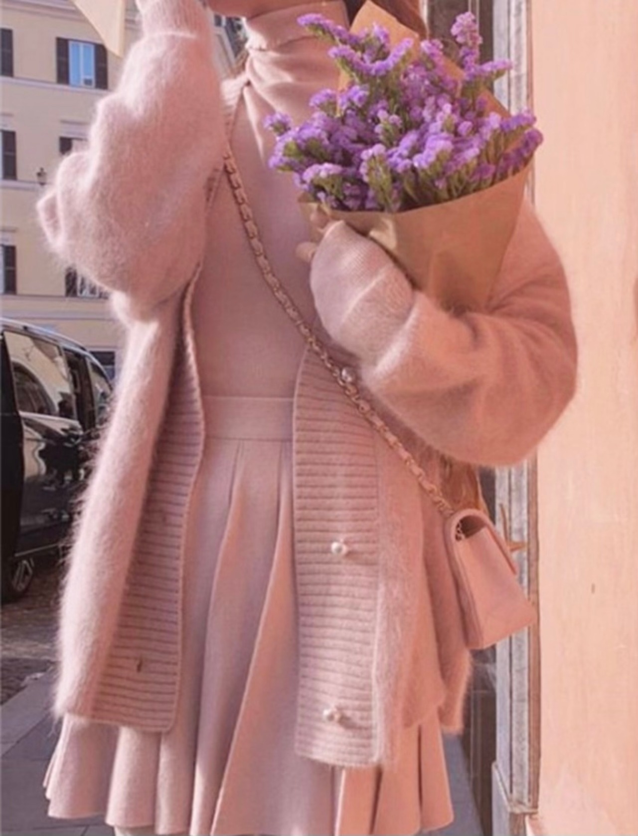 knit cardigan with pearl〖No.SU11/OB15〗