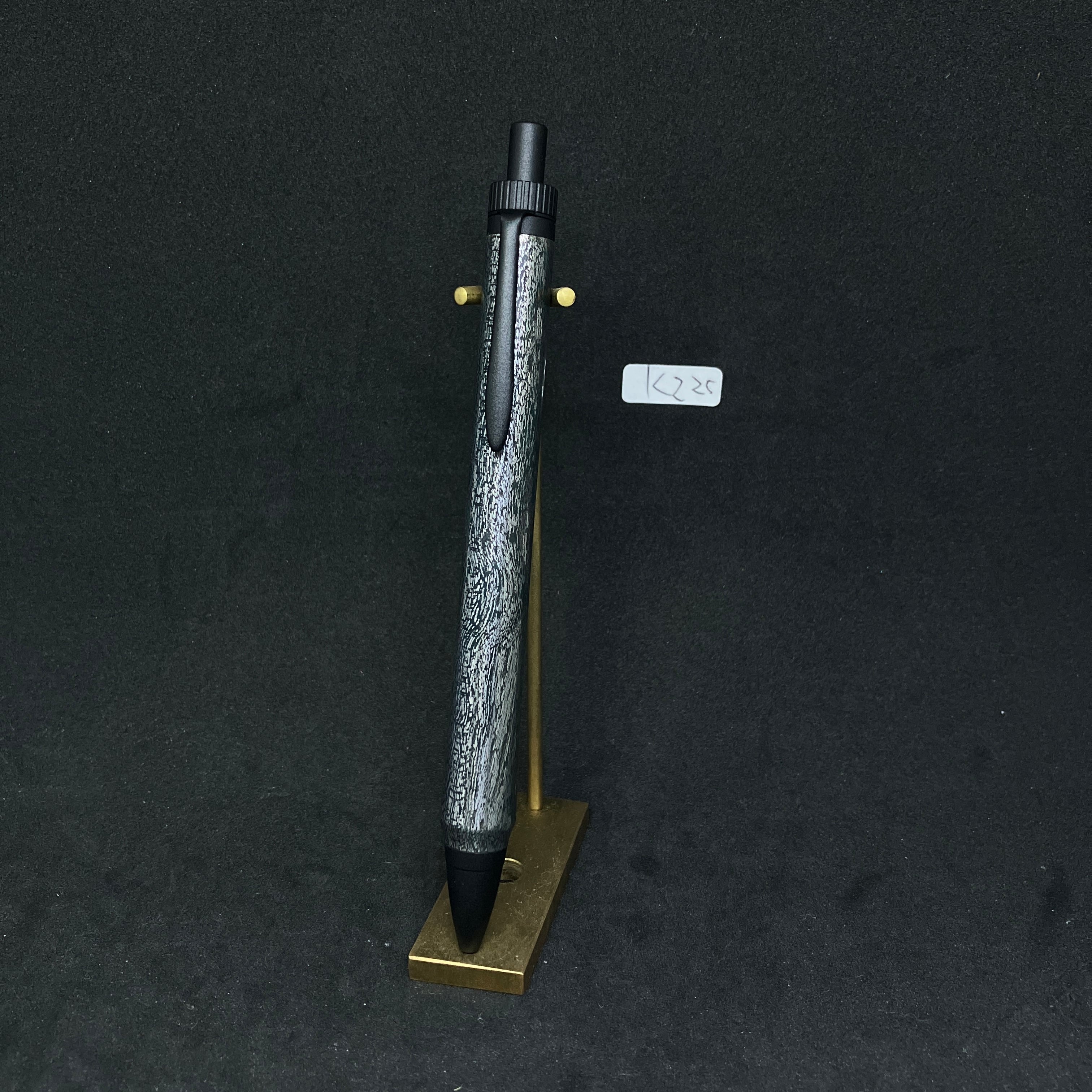 K225[木軸ペン] [藍染メタライズドウッド] [ケヤキ] [加藤金属] | 雑多